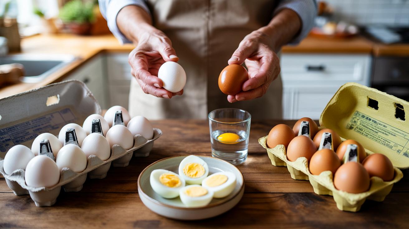 I learned it at 60 : people know difference between white eggs and brown eggs